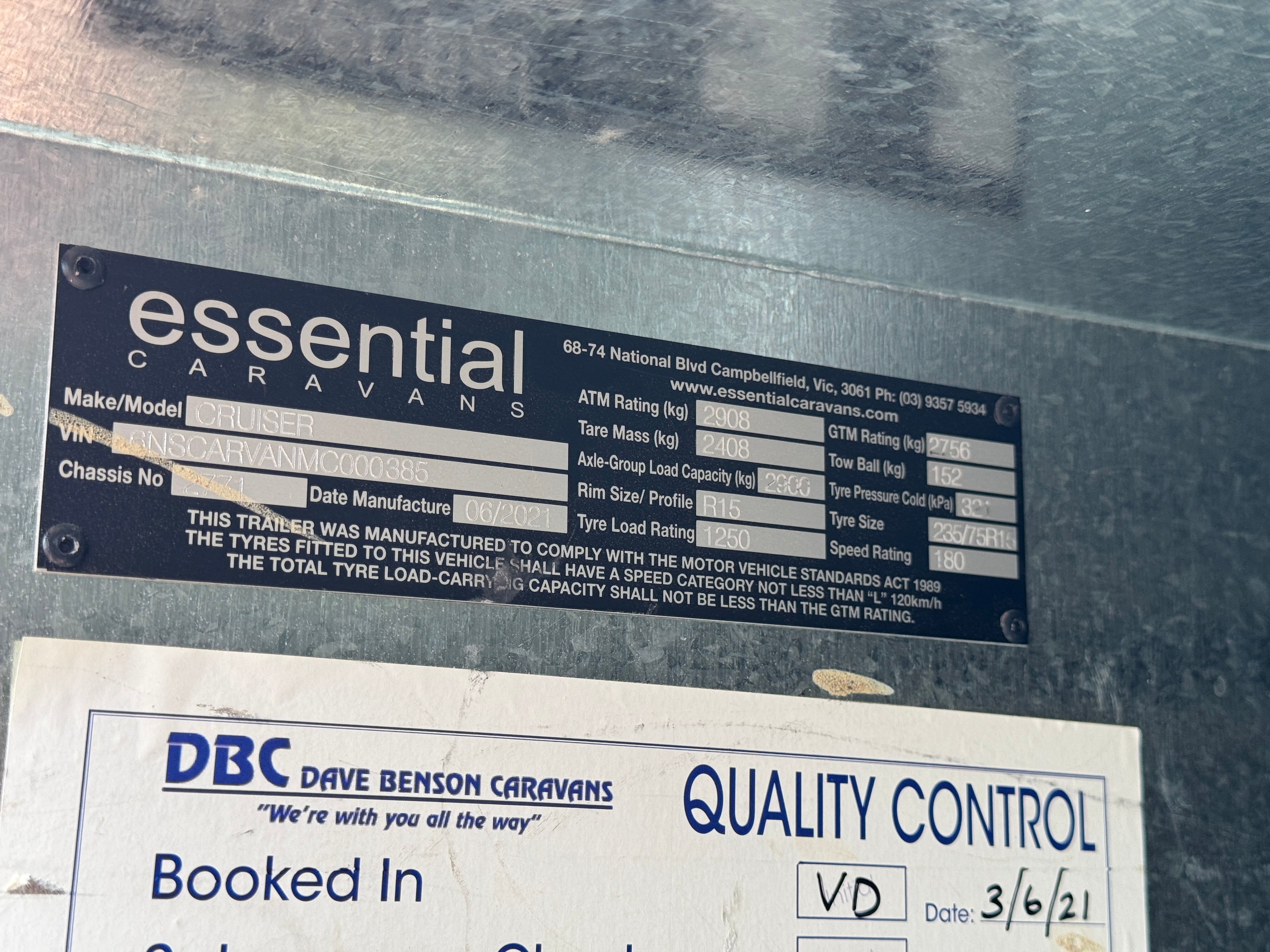 ESSENTIAL CARAVANS CRUISER